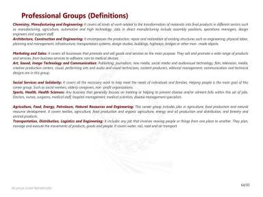 Professional Groups (Definitions)
